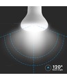 R63 VT-263 LED-lamp 8,5W E27 - 6500K