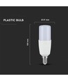 E14 7,5W LED lamp - T37, 660lm, Samsung LED chip, 230° lichtspreiding
