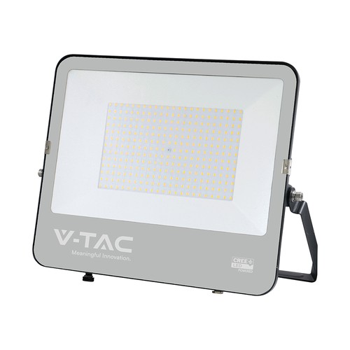 200W LED breedstraler met Samsung chip - 115lm/W, IP65, zwart, koud wit, buiten