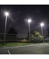 200W LED breedstraler met Samsung chip - 115lm/W, IP65, zwart, koud wit, buiten