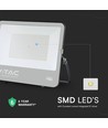 200W LED breedstraler met Samsung chip - 115lm/W, IP65, zwart, koud wit, buiten