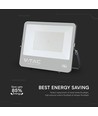 200W LED breedstraler met Samsung chip - 115lm/W, IP65, zwart, koud wit, buiten