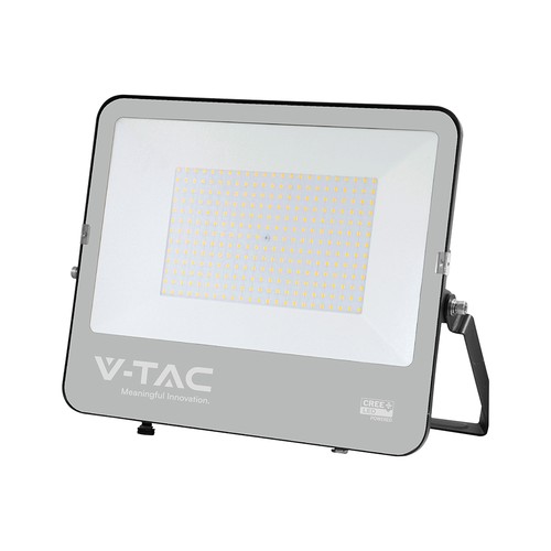 200W LED breedstraler - 135lm/W, IP65, CREE, 6 jaar garantie, zwart, buiten