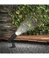 24V LED tuinspot met prikpen - 2W, IP65, zwart, rond, buiten, aluminium
