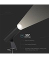 24V LED tuinspot met prikpen - 2W, IP65, zwart, rond, buiten, aluminium