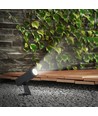 24V LED tuinspot met grondpen - 2W, IP65, zwart, vierkant, buiten, aluminium