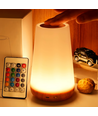 Oplaadbare RGBW LED tafel-/nachtlamp - Wit, touch dimbaar, IP20 binnen