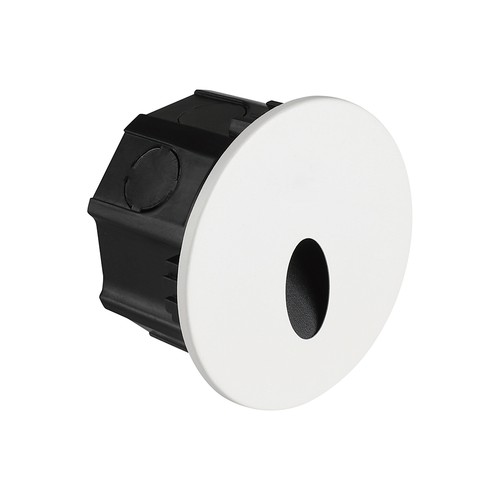 3W Ø15cm LED step light - CCT, IP65, zwart, rond, aluminium