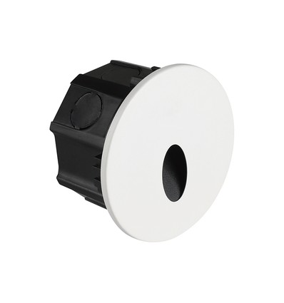 3W Ø15cm LED step light - CCT, IP65, zwart, rond, aluminium