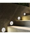 3W Ø15cm LED step light - CCT, IP65, zwart, rond, aluminium