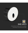 3W Ø15cm LED step light - CCT, IP65, zwart, rond, aluminium