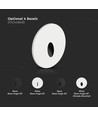 3W Ø15cm LED step light - CCT, IP65, zwart, rond, aluminium