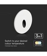 3W Ø15cm LED step light - CCT, IP65, zwart, rond, aluminium