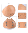 Oplaadbare RGBW halve bol tafel-/nachtlamp - Wit, touch dimbaar, IP20 binnen