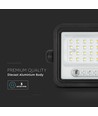 50W Solcelle LED breedstraler - 700lm, CCT 2000K-8000K, batterij-indicator, zwart, buiten