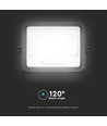 VT-104W LED-projector 100W - met zonnepaneel, CCT: 7in1, zwarte behuizing, batterij-indicator, IP65
