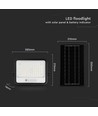 10W Solcelle LED breedstraler - 1700lm, IP65, met zonnepaneel en sensor