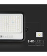 10W Solcelle LED breedstraler - 1700lm, IP65, met zonnepaneel en sensor