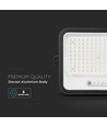 Vt-304w LED-projector 300W - met zonnepaneel, CCT:7in1, zwarte behuizing, met batterij-indicator, IP65