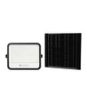 400W Solcelle LED breedstraler, 7-in-1 CCT - IP65, zwart, LiFePO4 batterij, incl. zonnepaneel en batterij-indicator