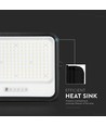 400W Solcelle LED breedstraler, 7-in-1 CCT - IP65, zwart, LiFePO4 batterij, incl. zonnepaneel en batterij-indicator