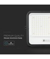 400W Solcelle LED breedstraler, 7-in-1 CCT - IP65, zwart, LiFePO4 batterij, incl. zonnepaneel en batterij-indicator
