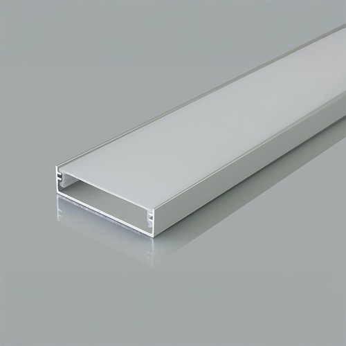 2m aluminium profiel montageset - Inclusief afdekking, 40x10mm