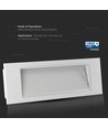 3,8W Samsung LED noodverlichtingsarmatuur - 6000K, IP20, 22m leesafstand, incl. batterij