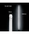 150 cm VT-015 buis 15W T8 - nano kunststof, niet-draaibaar, Cree chip, 6500K, 6 jaar garantie