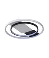 50W LED plafondlamp, CCT 3-in-1 - Ø50,5cm, wit/zwarte rand, incl. afstandsbediening