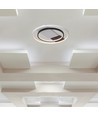 50W LED plafondlamp, CCT 3-in-1 - Ø50,5cm, wit/zwarte rand, incl. afstandsbediening