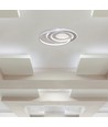 60W LED plafondlamp, CCT - 50x42cm, wit, incl. afstandsbediening, dimbaar, 4800lm