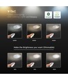 60W LED plafondlamp, CCT - 50x42cm, wit, incl. afstandsbediening, dimbaar, 4800lm