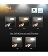 36W LED plafondlamp met afstandsbediening - Ø39cm, CCT 3-in-1, wit/zwarte rand, incl. lichtbron