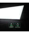 120x30 - 40W LED paneel, 110lm/W - 4000K, witte rand, inbouw/opbouw