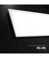 120x30 - 40W LED paneel, 110lm/W - 4000K, witte rand, inbouw/opbouw