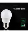 E27 6,5W LED kogellamp - G45, Samsung LED chip, 600lm