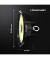 200W LED high bay, 135lm/W - 90 graden, IP65, 6 jaar garantie, CREE chip