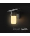 0,9W Solara LED wandlamp met zonnecel - IP54, zwart, 120lm, 3-in-1 CCT, incl. afstandsbediening