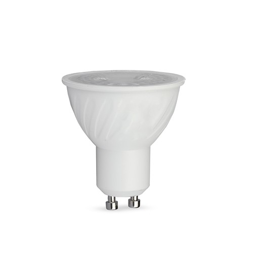 GU10 6W LED lamp - 38°, 445lm, vervangt 60W, wit kunststof