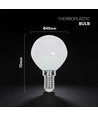 E14 3,7W LED kogellamp - P45, 320lm, kunststof, CREE chip, 6 jaar garantie