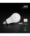 A60 VT-2112 LED 10,5W E27 - kunststof lamp, Cree chip, 6500K, 6 jaar garantie