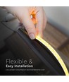 5m 12W/m LED strip, 168 LED/m - 24V, IP20, 6400K, 1650lm/m