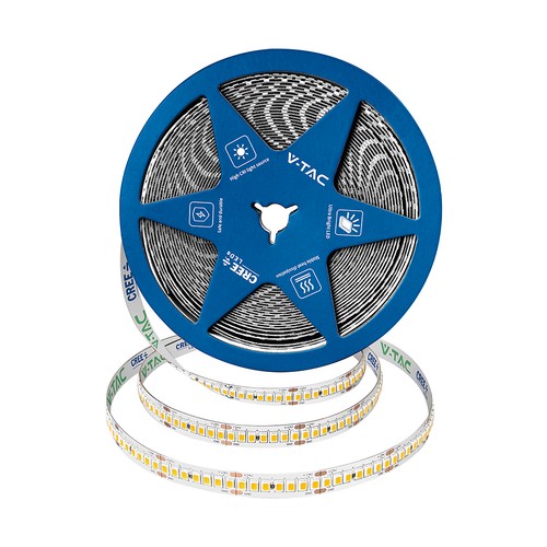 5m 18W/m LED strip, 238 LED per meter - 24V, 135lm/W, IP20, 4000K, SMD2835