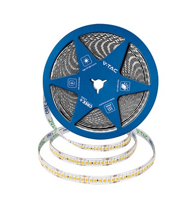 5m 18W/m LED strip, 238 LED/m - 24V, 135lm/W, IP20, koud wit