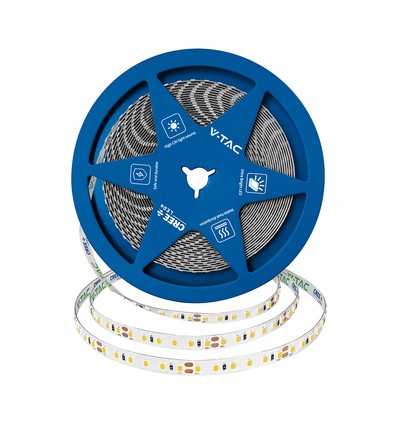 120 VT-2835 LED-lichtstrip 10W/m - Cree chip 3000K IP20 24V 8mm dubbel PCB (10m/rol) (prijs per meter)