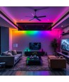 5m RGBIC Neon Flex LED-set - 5V USB, Bluetooth-app, afstandsbediening