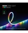 5m RGBIC Neon Flex LED-set - 5V USB, Bluetooth-app, afstandsbediening