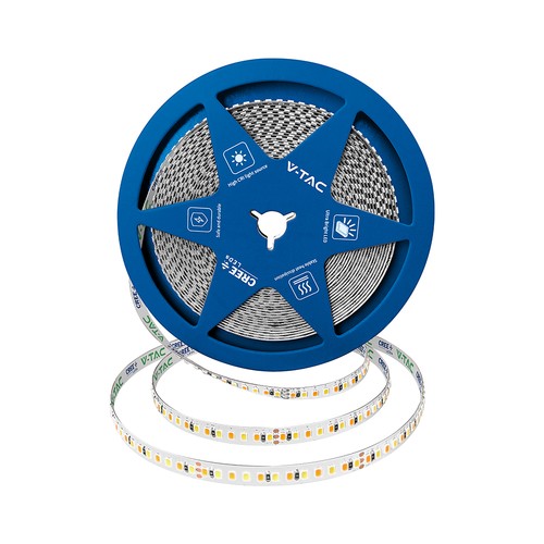 Model 192 VT-2835 LED-lichtband 15W/m - CREE-chip, 3-in-1, IP20, 24V, 8 mm, dubbele PCB, 10 m/rol, prijs per meter