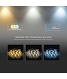 Model 192 VT-2835 LED-lichtband 15W/m - CREE-chip, 3-in-1, IP20, 24V, 8 mm, dubbele PCB, 10 m/rol, prijs per meter